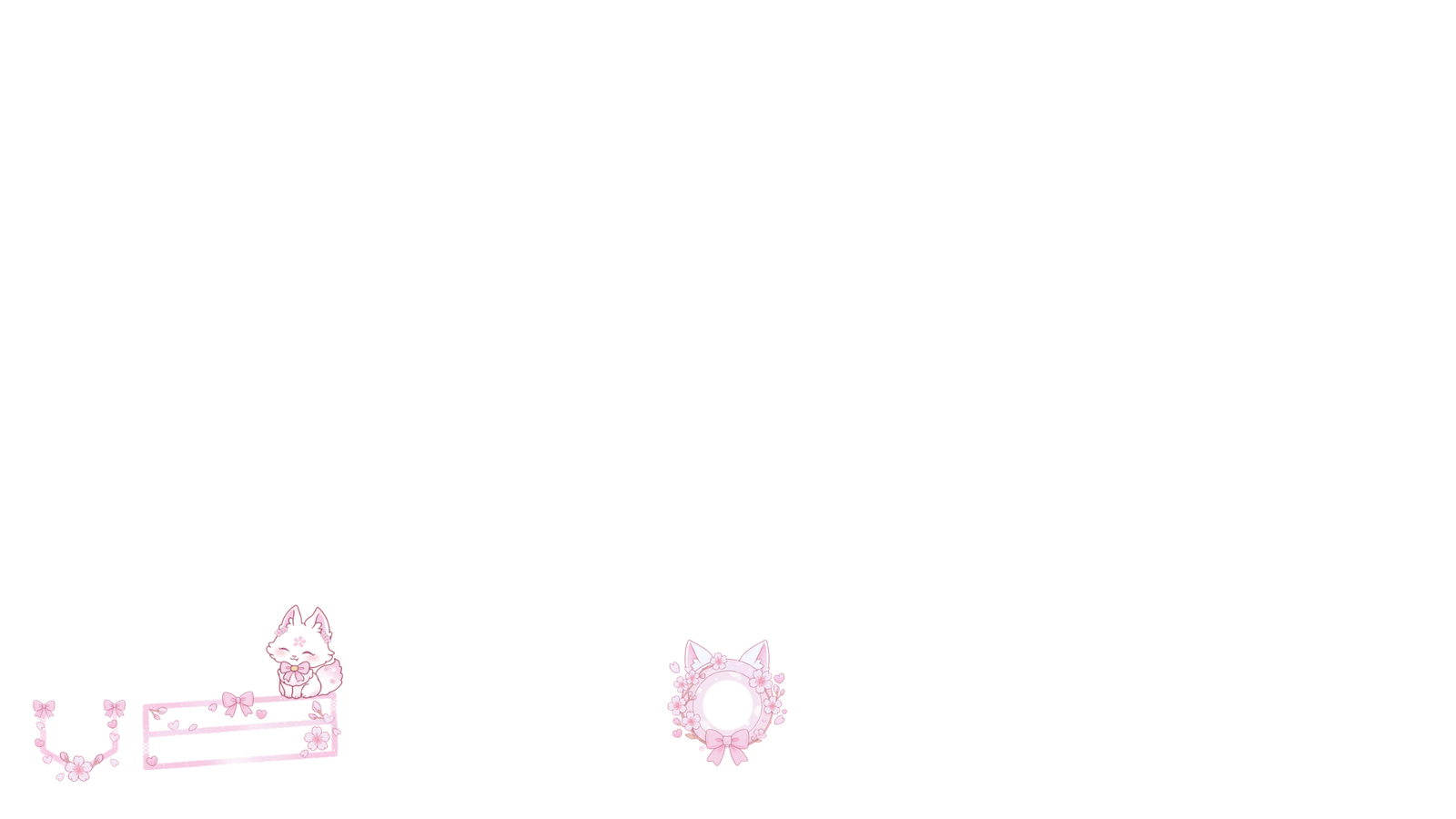 Sakura Cat theme over a game HUD